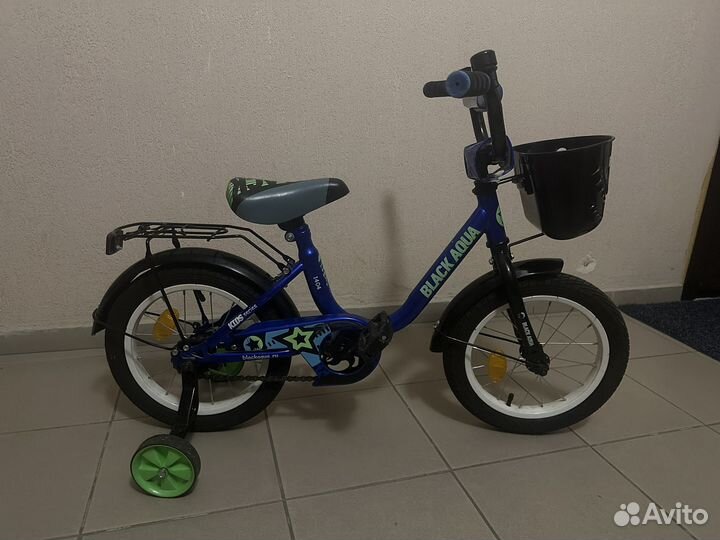 Велосипед детский black aqua 1204 синий
