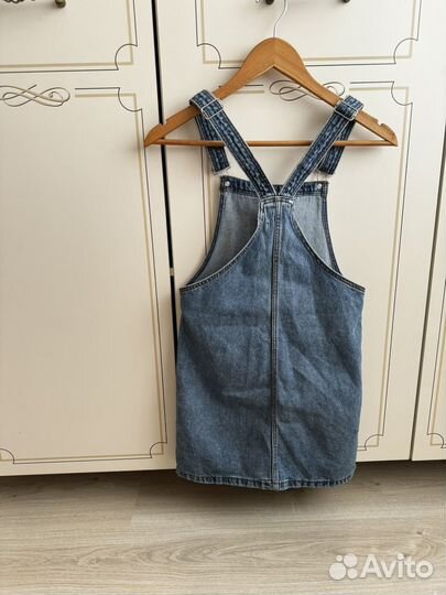 Джинсовый сарафан платье Mango kids