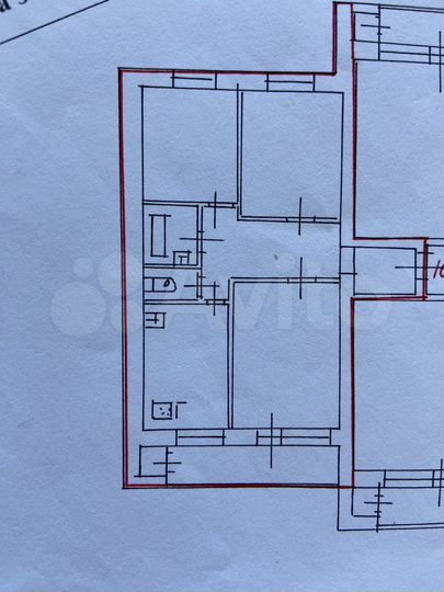 3-к. квартира, 62,3 м², 6/9 эт.