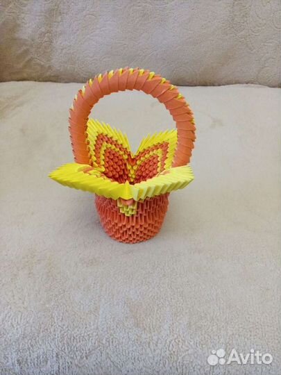 Поделки модульное оригами - корзинки