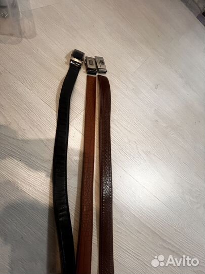 Ремень коричневый, песочный и черный