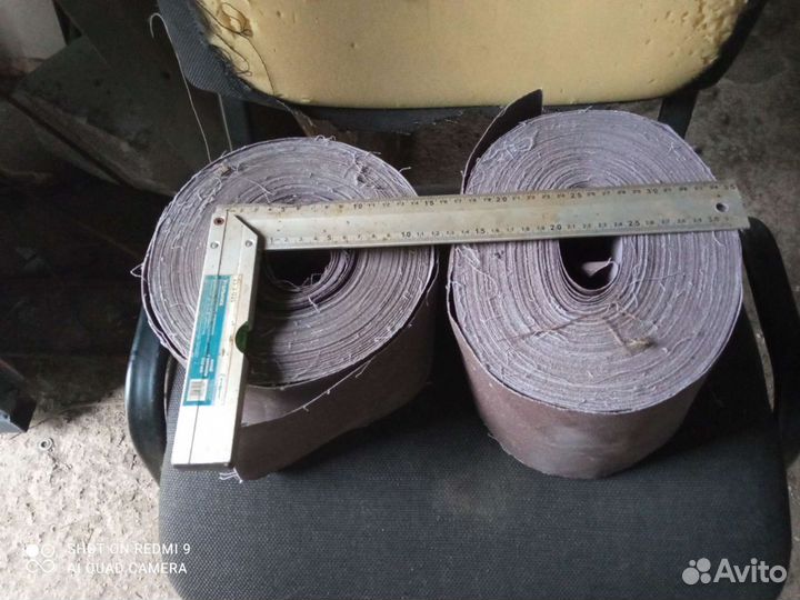 Шкурка в рулонах тканевая основа