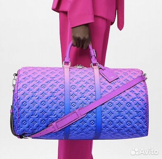 Сумка Louis Vuitton Keepall Virgil Glitter