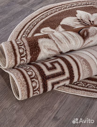 Ковер овальный с цветами в любом размере