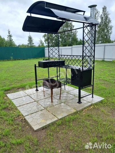 Мангал с крышей