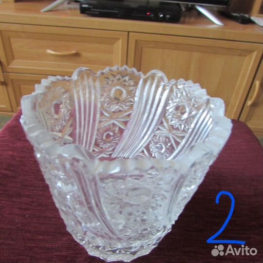 Вазы хрустальные - 4 вида