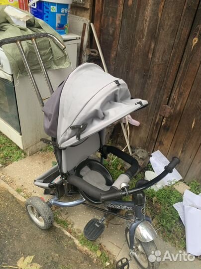 Велосипед коляска с ручкой