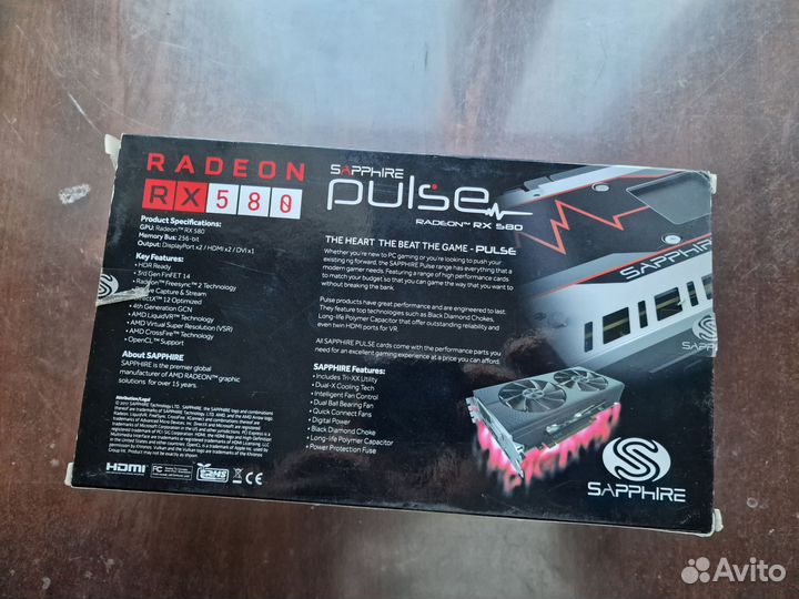 Видеокарта rx580 8gb sapphire