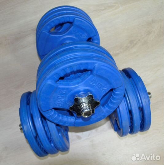 Гантели 2 шт - набор 34 кг