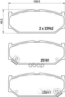 Колодки тормозные дисковые передн, suzuki: swif