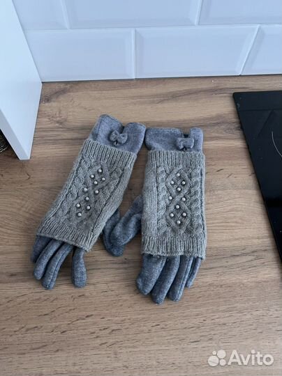 Перчатки с митенками