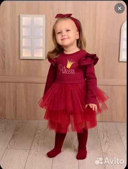 Боди платье 74-80