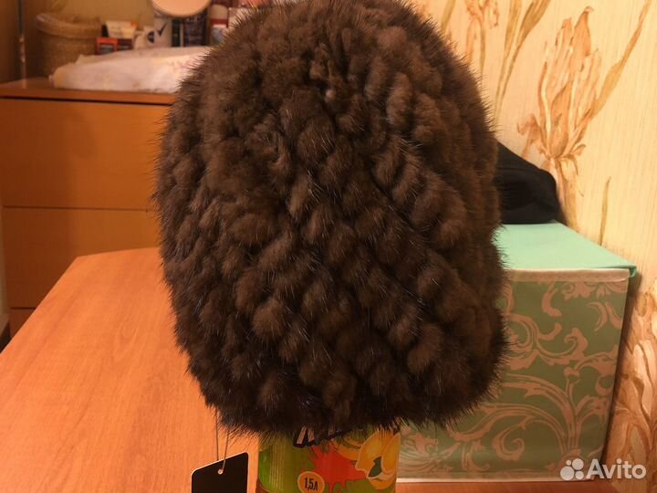 Новая шапка вязаная норка