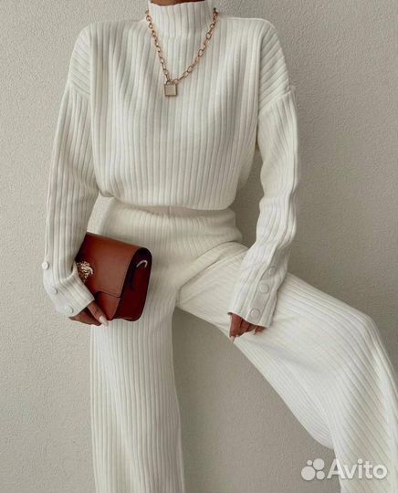 Теплый модный костюм 3 цвета s m