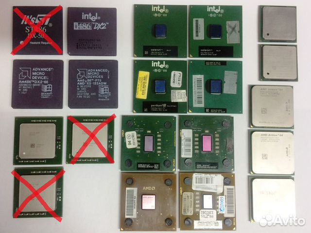 Процессоры CPU 80486 370 478 604 A/462 754 AM2