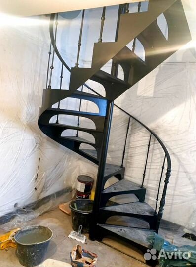 Забежная лестница с установкой