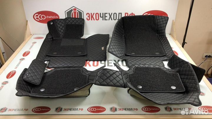 3D Коврики Exeed Салон Багажник из Экокожи