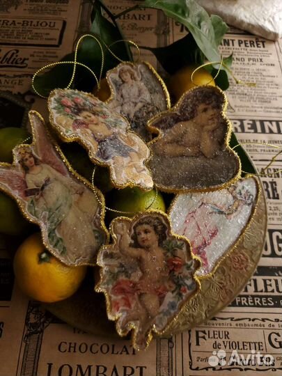 Картонаж Дрездеский.Елочная игрушка СССР