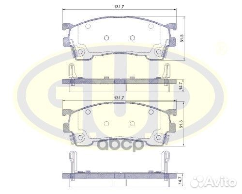 Колодки пер maz 626 1.8-2.5/2.0d/xedos6 1.6 16v