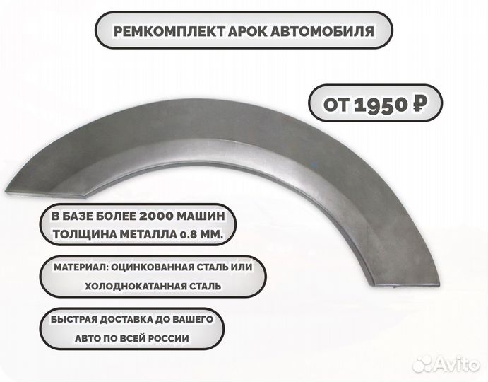 Ремонтные арки (ремкомплект) на машину