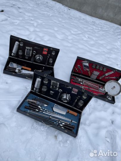 Шампуры в деревянном кейсе