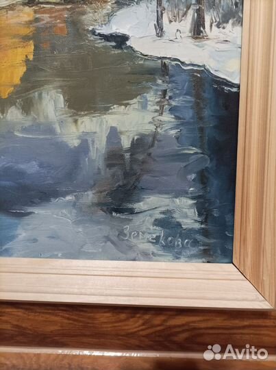 Картина маслом на холсте пейзаж