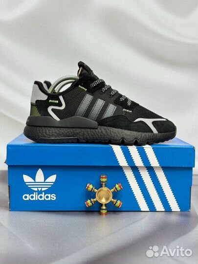 Кроссовки Adidas Nite Jogger Black Green