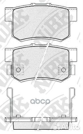 PN8397-nibk колодки дисковые з Honda Accord