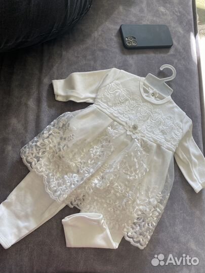 Комплек на выписку для девочки новый