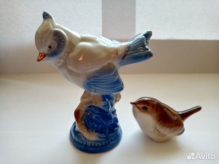 Статуэтки Синица Гжель, Крапивничек лфз СССР