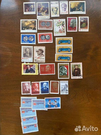 Марки времен СССР Румыния Польша Монгол 1964-1973