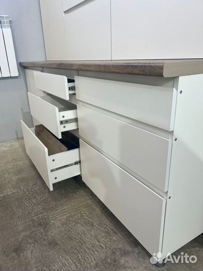 Кухонный гарнитур белый 2,0 м готовое решение