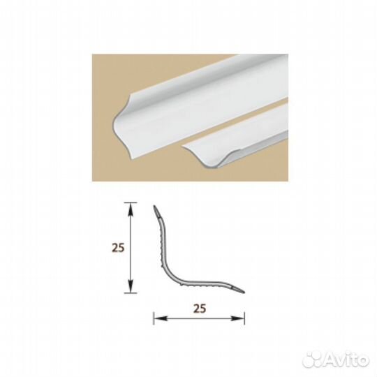 Идеал Бордюр на ванну пвх 25мм универсальный