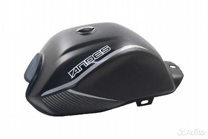 Бензобак Alpha andes черный матовый