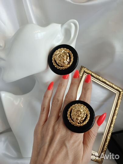 Комплект серьги кольцо -перстень Vintage Style