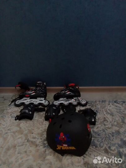 Роликовые коньки с защитой