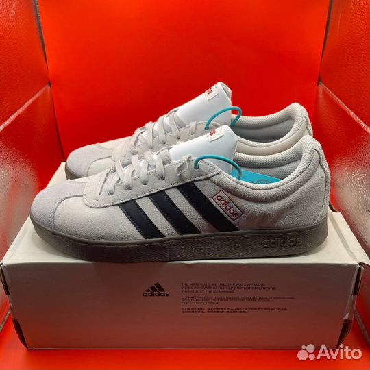 Кроссовки Adidas VL Court 'Grey Black Gum' (42)