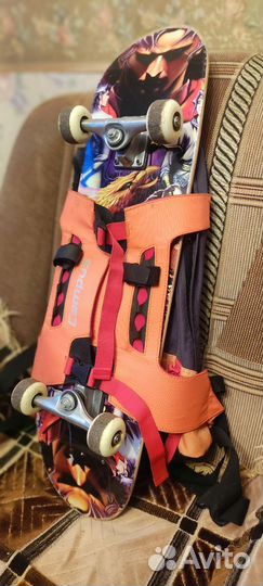 Скейтборд + рюкзак для скейтборда