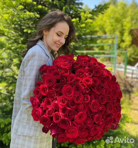 Букет роз с доставкой 101 шт