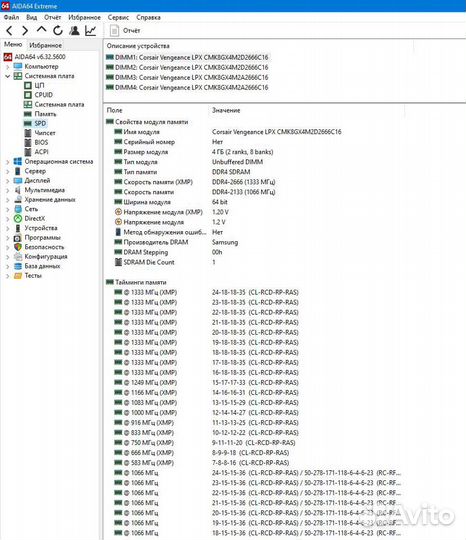 Оперативная память Corsair