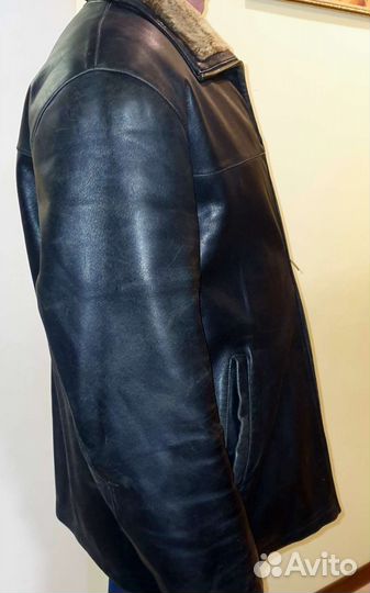 Кожаная куртка мужская