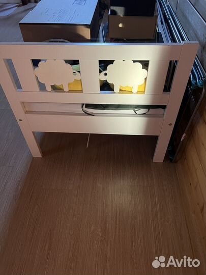 Детская белая кроватка IKEA Криттер