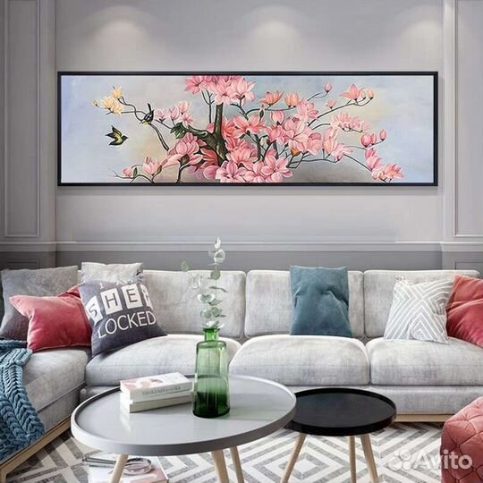 Картина маслом ручной работы Магнолия