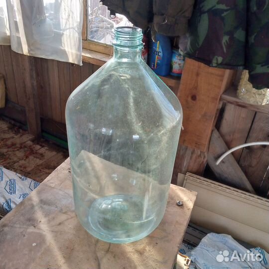 Бутыль стеклянная 20 литров, бутыль 4 литра