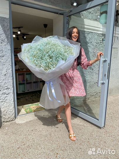 Букет гигант из гипсофилы