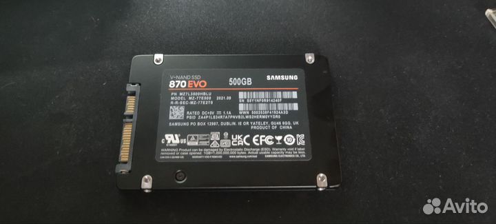 Ssd 500 GB Samsung 870 EVO