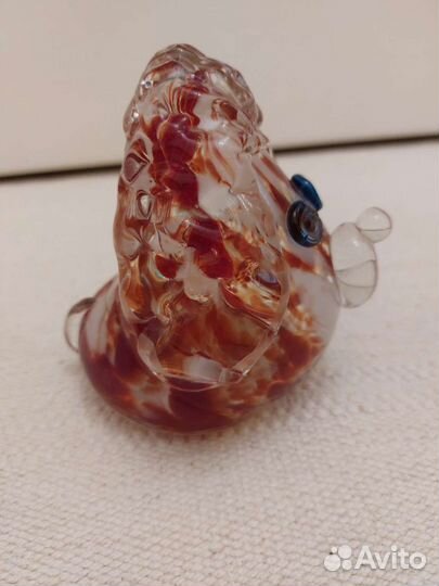 Собачка цветное стекло