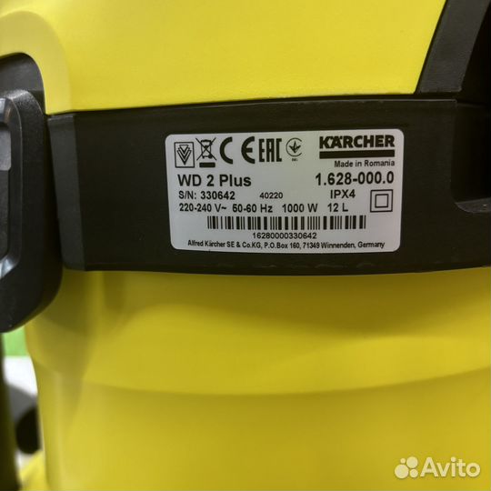 Пылесос Karcher WD-2 Plus V-12/4/18