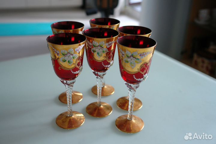 Фужеры богемия Чехия