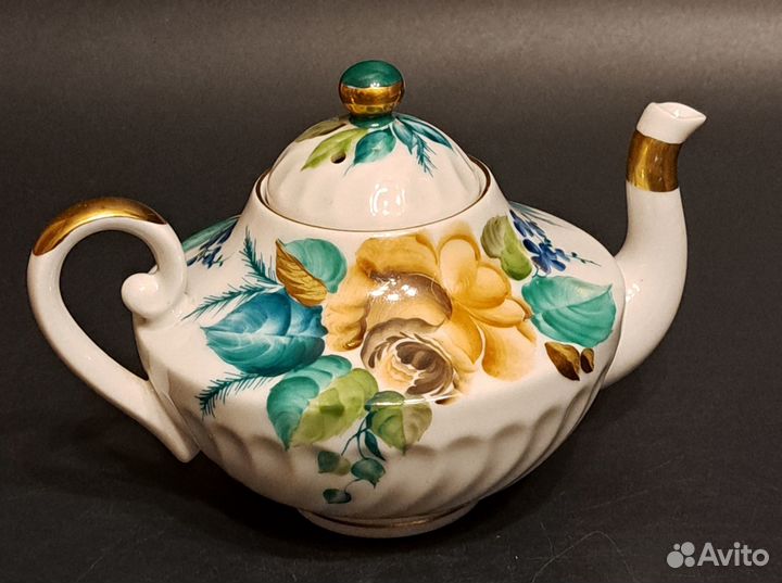 Чайник фарфоровый Мой сад, лфз, СССР